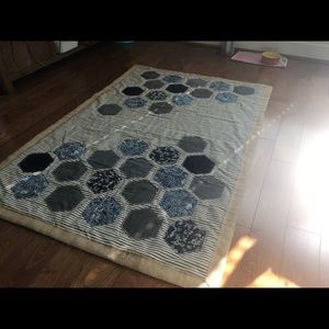 handmade jean rug